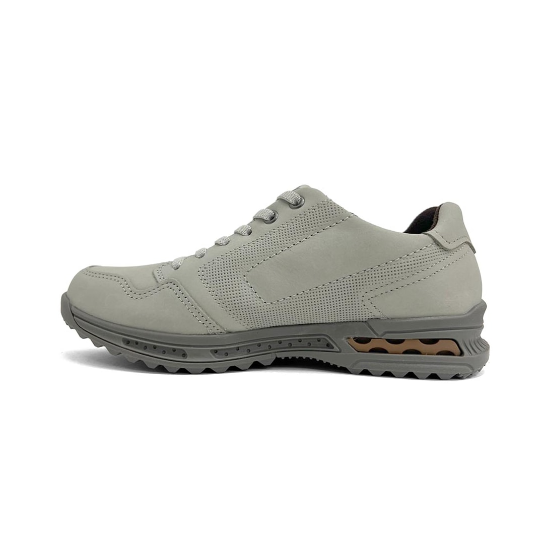 Tênis Pegada Masculino Casual Em Couro 111801 Gelo