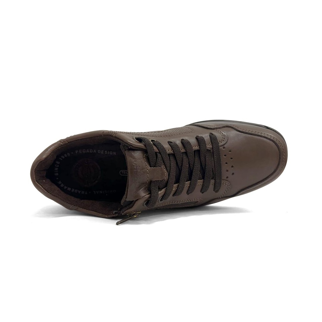 Tênis Pegada Masculino Casual Em Couro 111801 Tabaco Tênis Pegada Masculino Casual Em Couro 111801 Tabaco