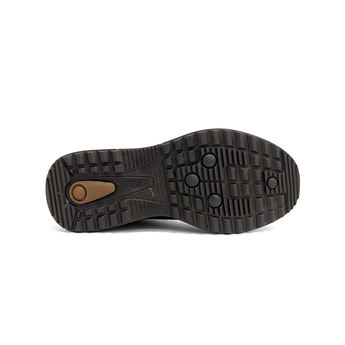 Tênis Pegada Masculino Casual Em Couro 111801 Tabaco