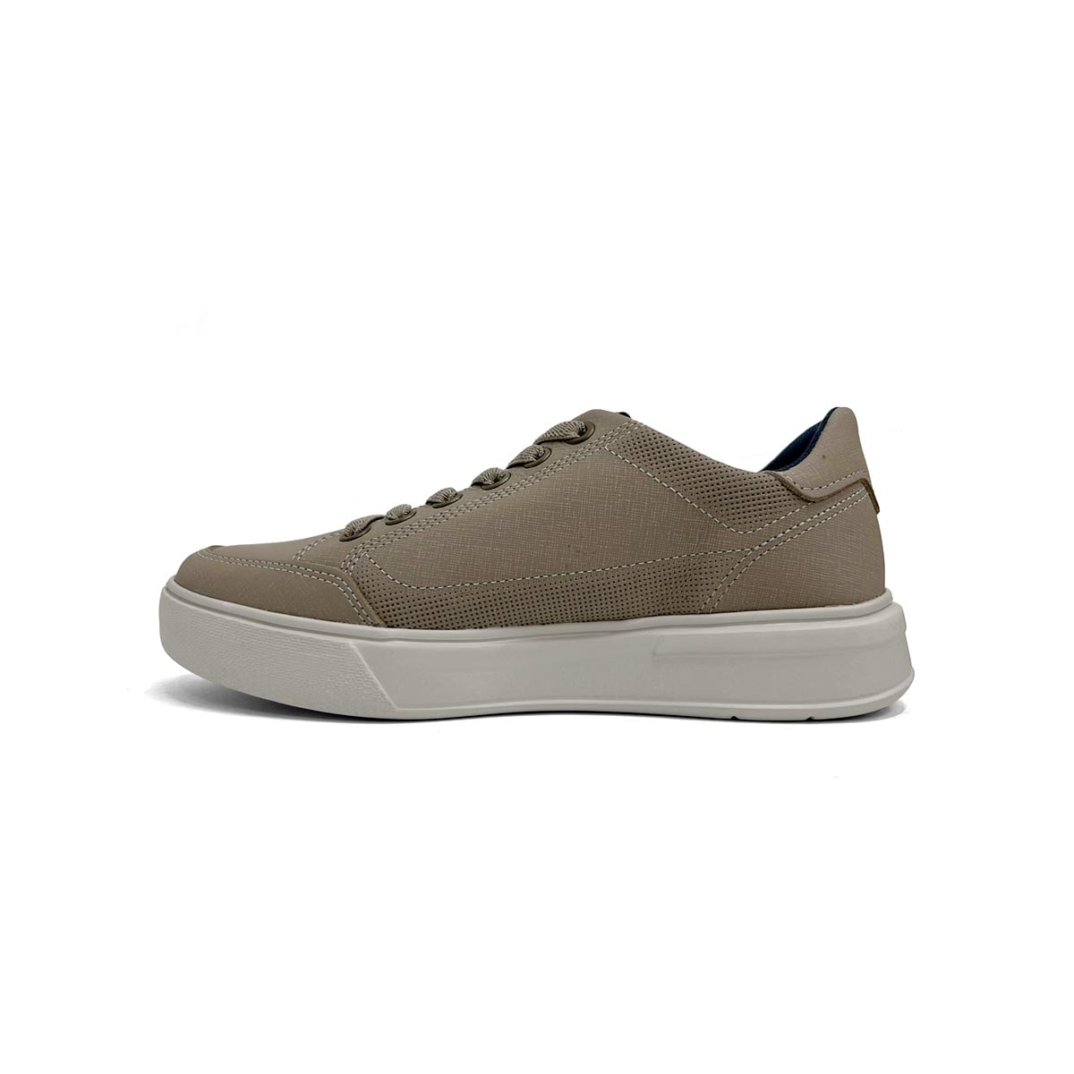 Tênis Pegada Masculino Casual Em Couro 111909 Jeans Areia Tênis Pegada Masculino Casual Em Couro 111909 Jeans Areia