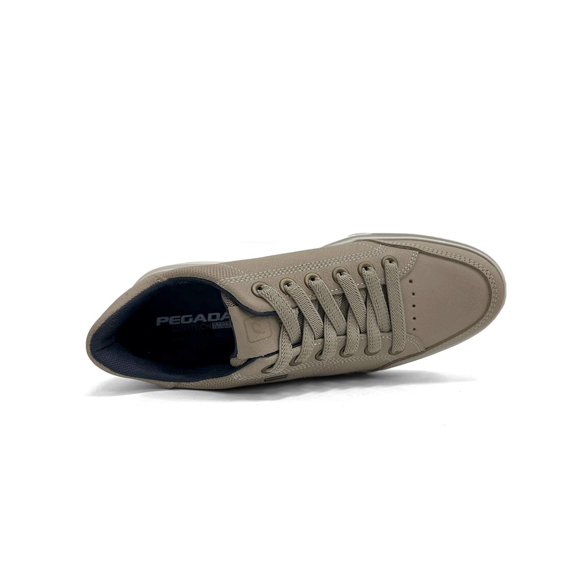 Tênis Pegada Masculino Casual Em Couro 111909 Jeans Areia Tênis Pegada Masculino Casual Em Couro 111909 Jeans Areia