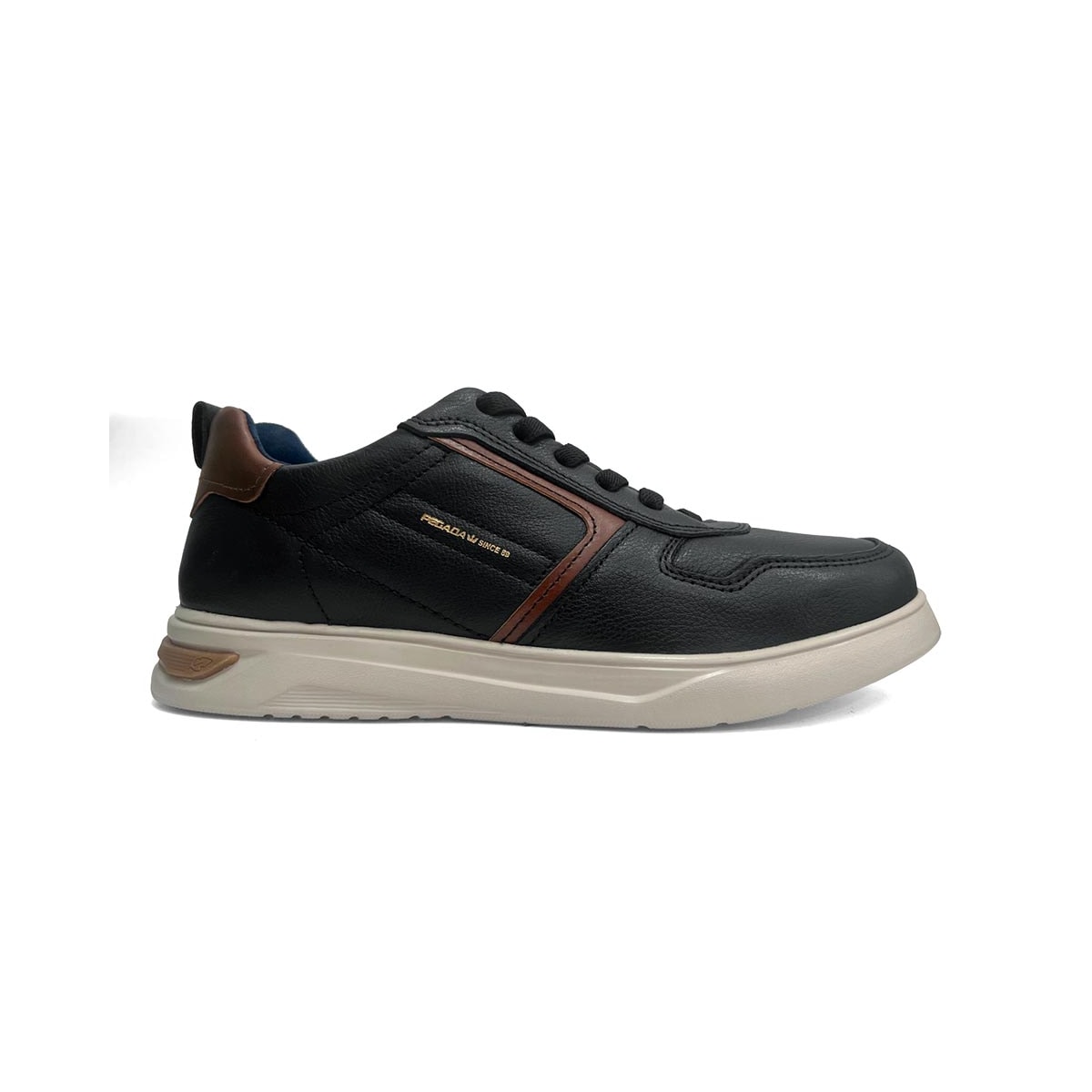 Tênis Pegada Masculino Casual Em Couro 112401 Preto Tênis Pegada Masculino Casual Em Couro 112401 Preto