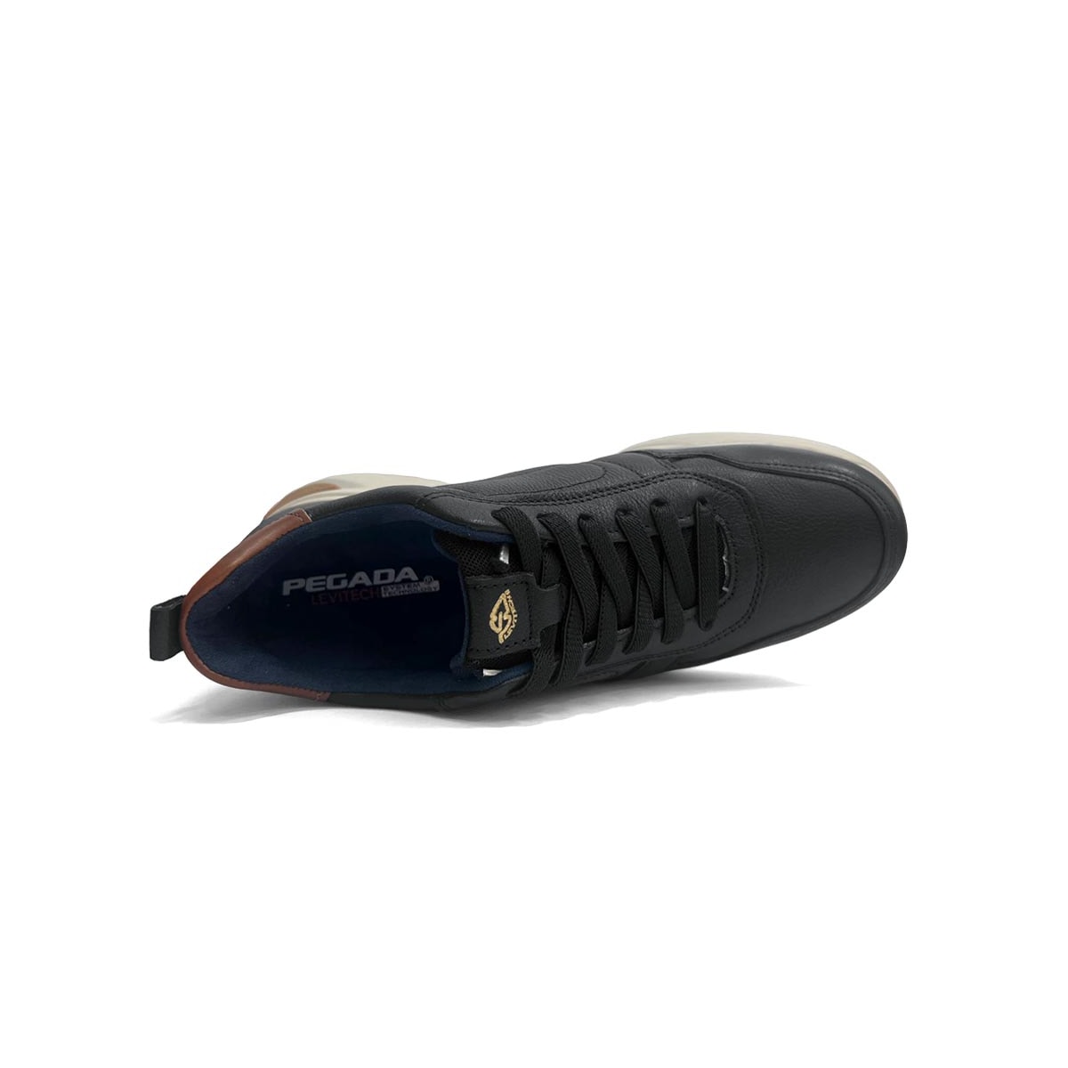 Tênis Pegada Masculino Casual Em Couro 112401 Preto Tênis Pegada Masculino Casual Em Couro 112401 Preto