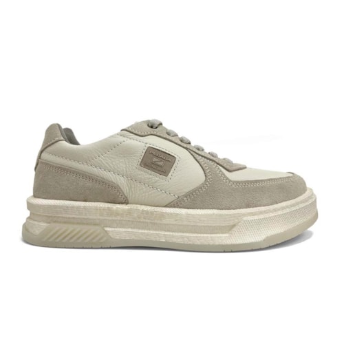 Detalhe - Tênis Pegada Masculino Casual Em Couro 112704 Nature