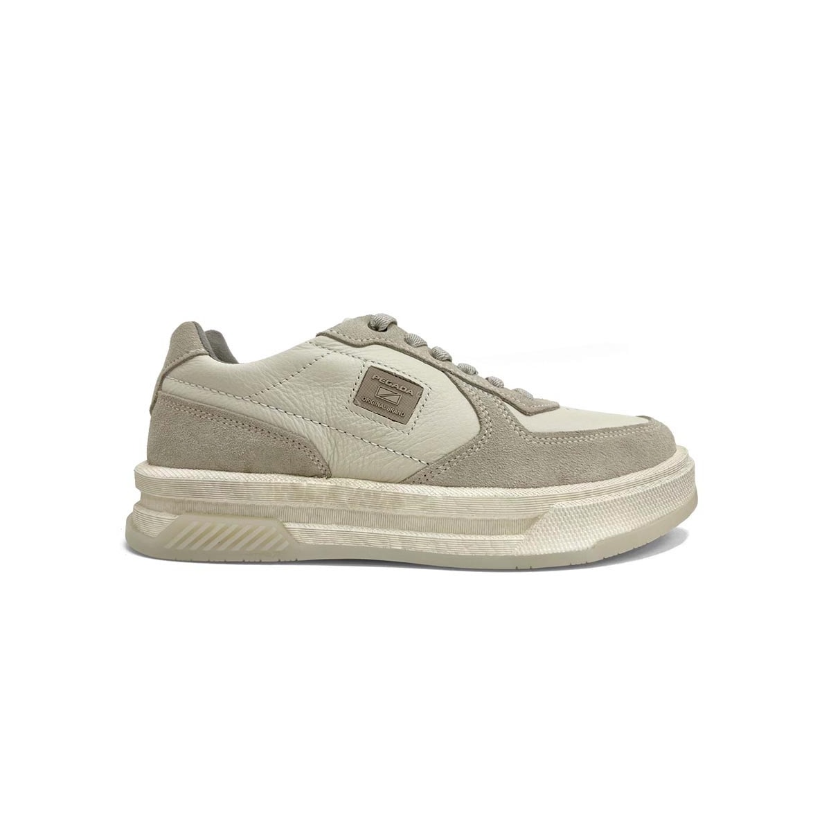 Tênis Pegada Masculino Casual Em Couro 112704 Nature Tênis Pegada Masculino Casual Em Couro 112704 Nature
