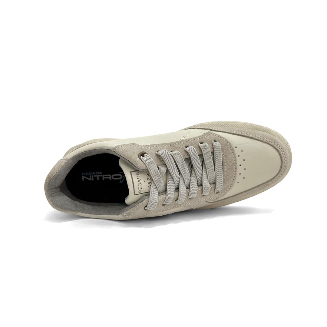 Tênis Pegada Masculino Casual Em Couro 112704 Nature