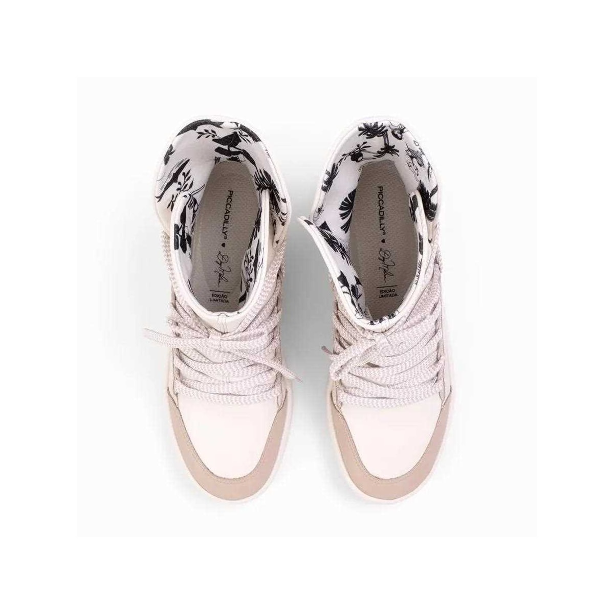 Tênis Piccadilly Bota Cano Curto 956010 Marfim Tênis Piccadilly Bota Cano Curto 956010 Marfim