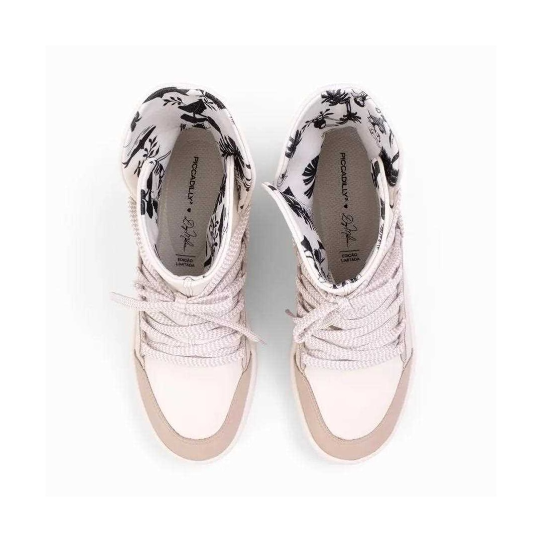 Tênis Piccadilly Bota Cano Curto 956010 Marfim Tênis Piccadilly Bota Cano Curto 956010 Marfim
