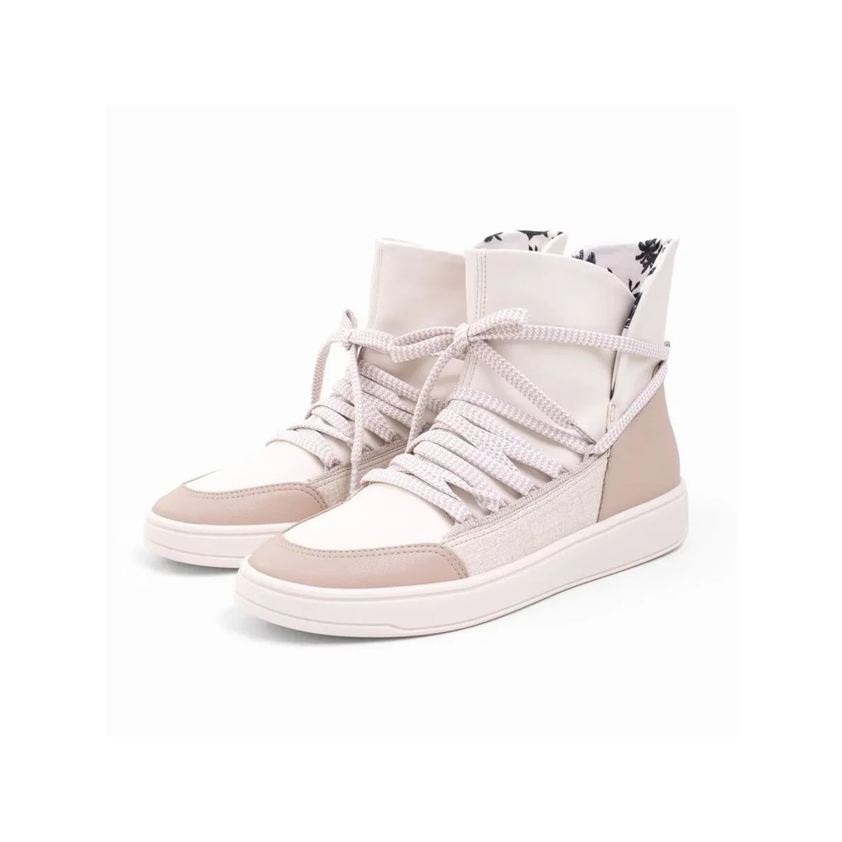 Tênis Piccadilly Bota Cano Curto 956010 Marfim Tênis Piccadilly Bota Cano Curto 956010 Marfim