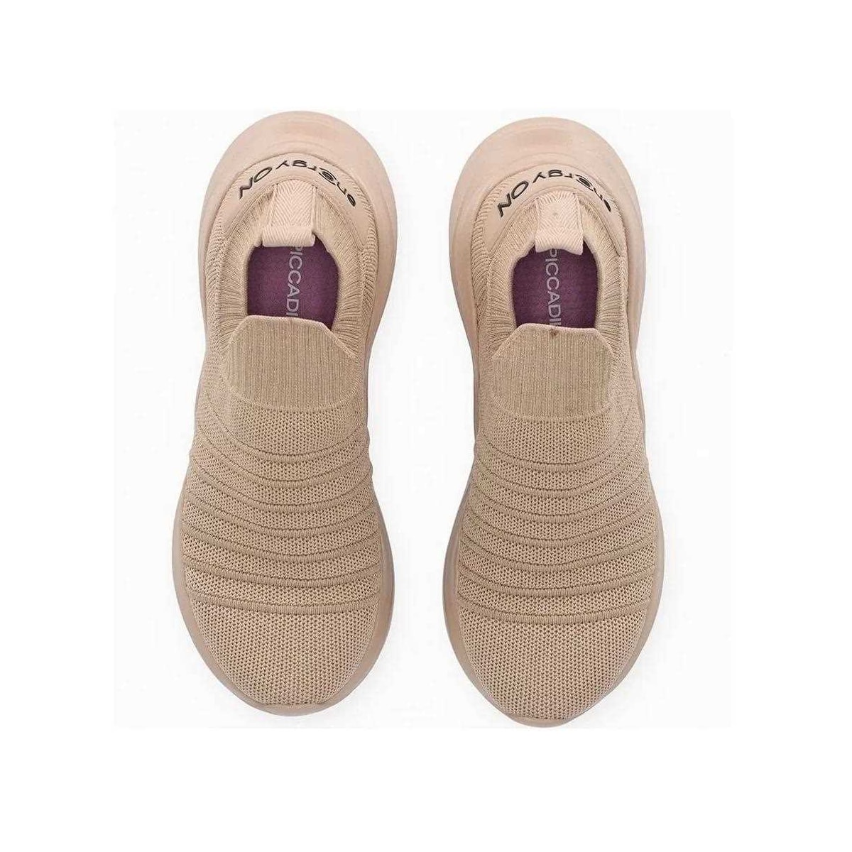 Tênis Piccadilly Casual 909001 Nude Claro Tênis Piccadilly Casual 909001 Nude Claro