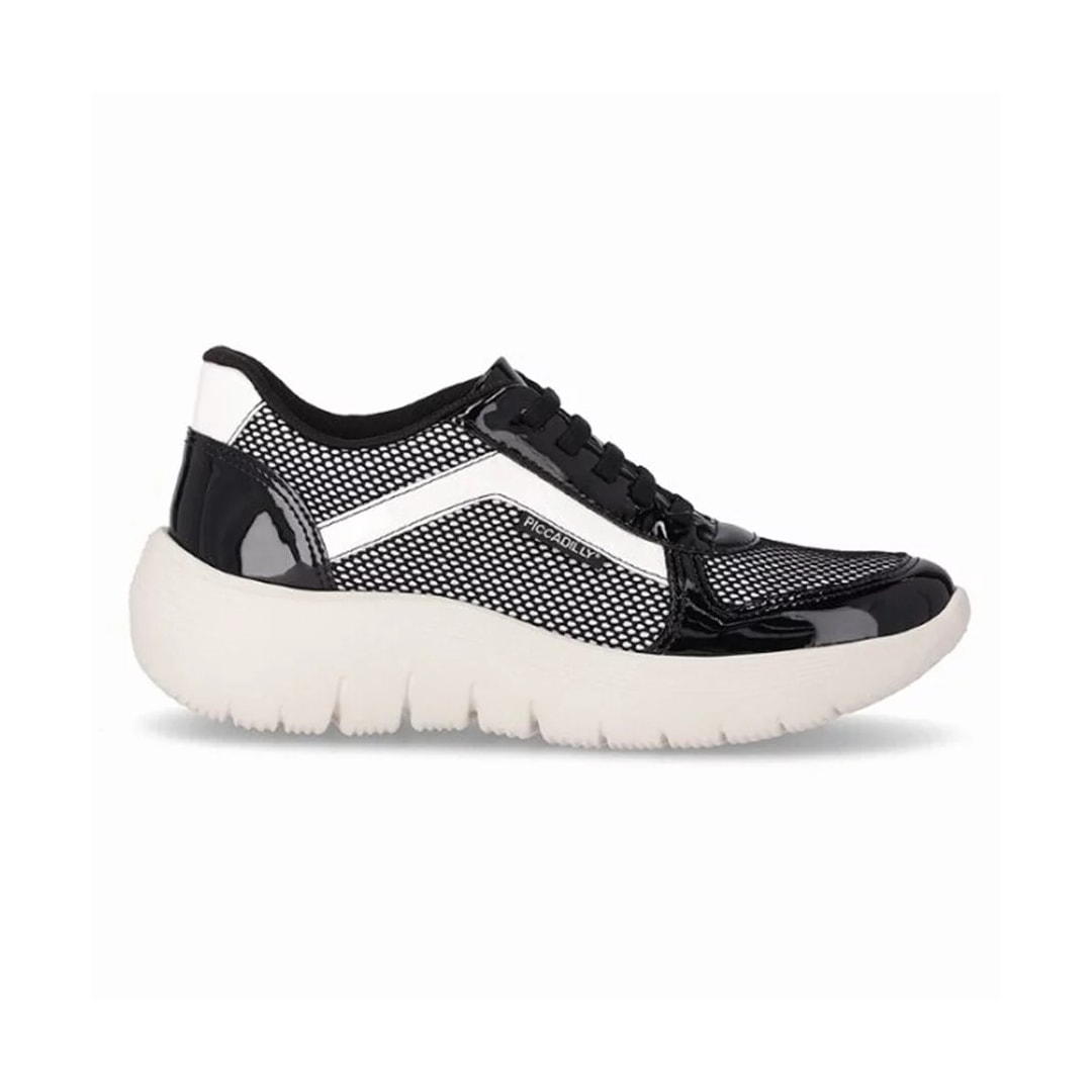Tênis Piccadilly Casual 936011 Branco/Preto Tênis Piccadilly Casual 936011 Branco/Preto