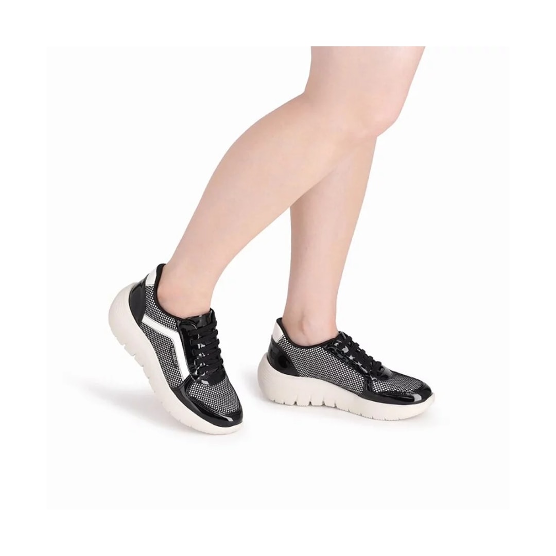 Tênis Piccadilly Casual 936011 Branco/Preto Tênis Piccadilly Casual 936011 Branco/Preto