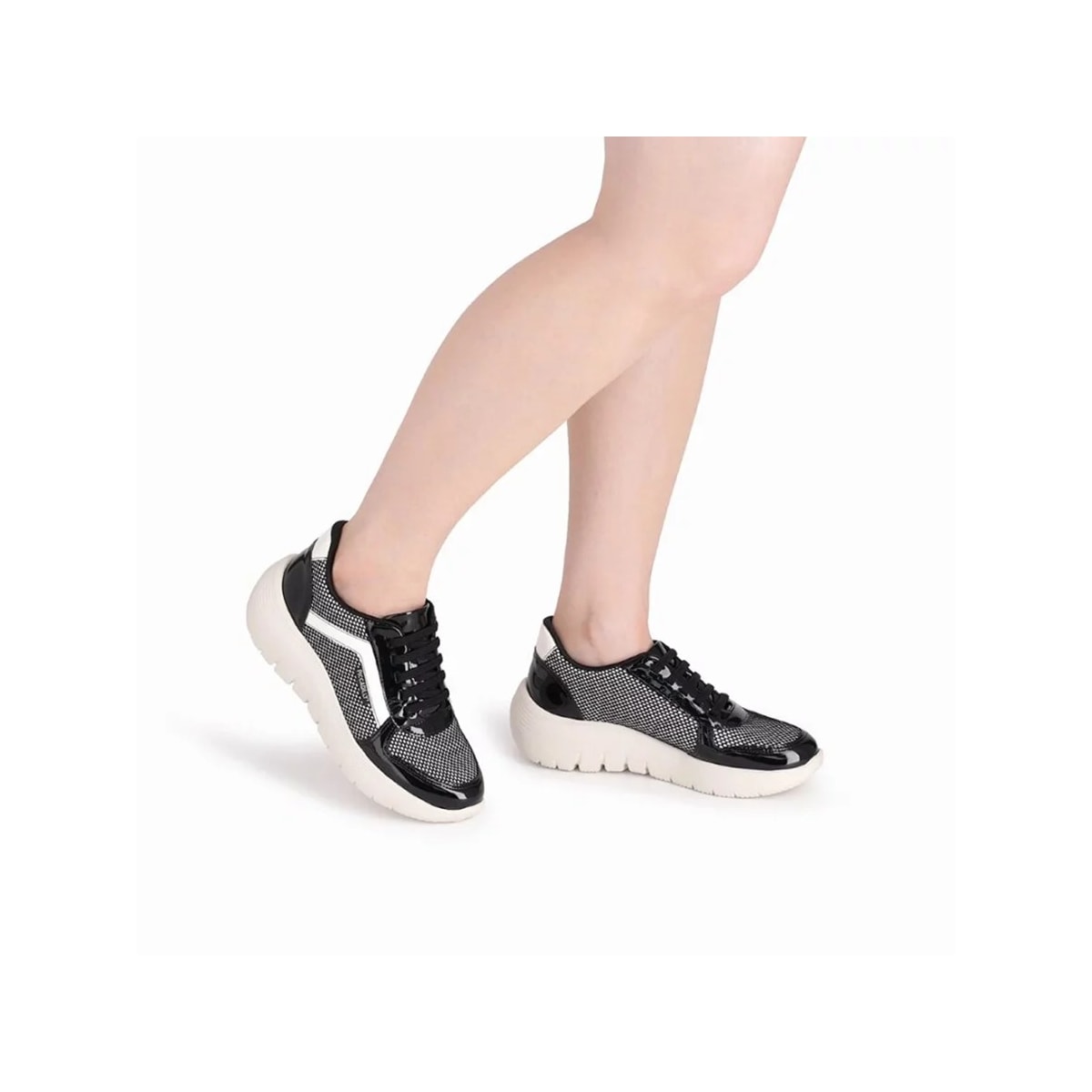 Tênis Piccadilly Casual 936011 Branco/Preto Tênis Piccadilly Casual 936011 Branco/Preto