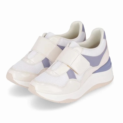 Tenis Piccadilly Casual 992012 Off White/Quartzo Az