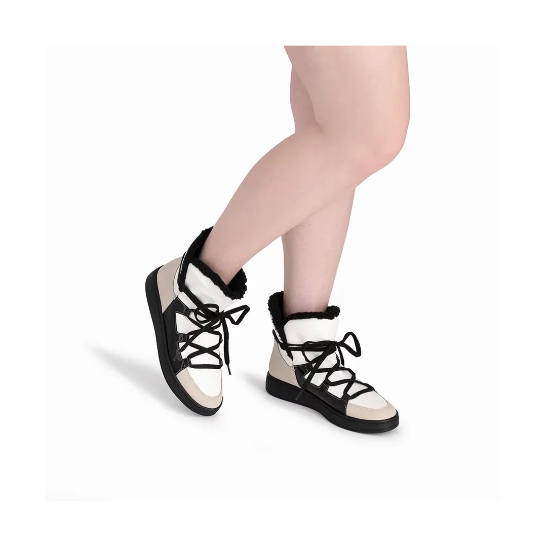 Tênis Piccadilly Casual Cano Curto 985008 Off White/Preto Tênis Piccadilly Casual Cano Curto 985008 Off White/Preto