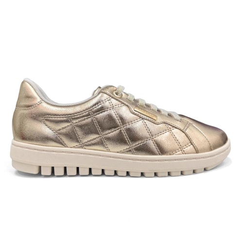 Detalhe - Tênis Piccadilly Casual Conforto 937017 Ouro