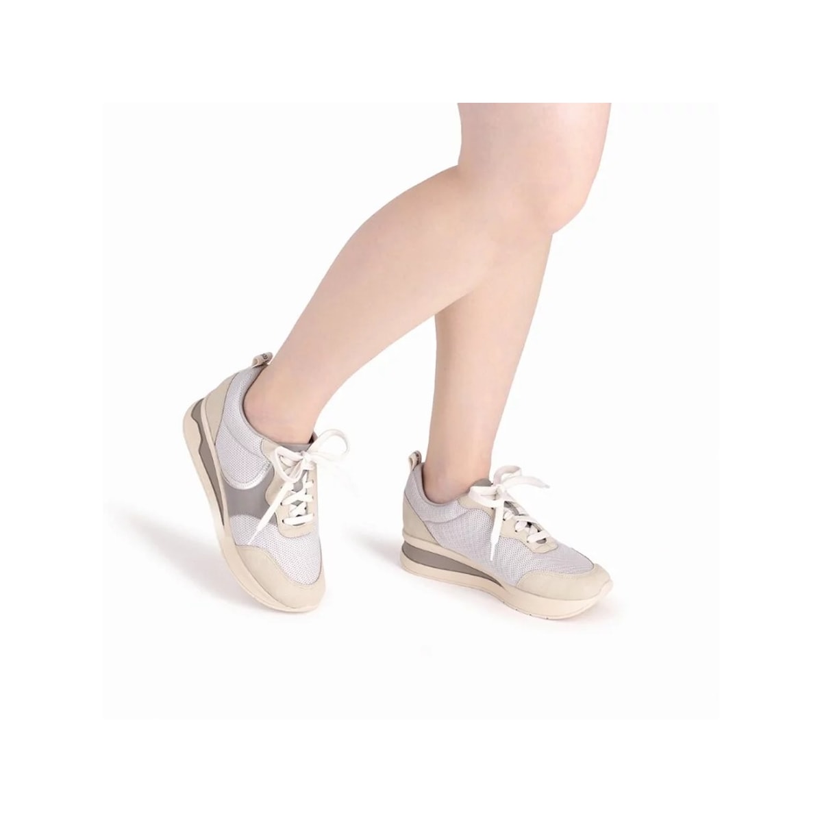 Tênis Piccadilly Casual Energy 996052 Off White/Cinza Tênis Piccadilly Casual Energy 996052 Off White/Cinza