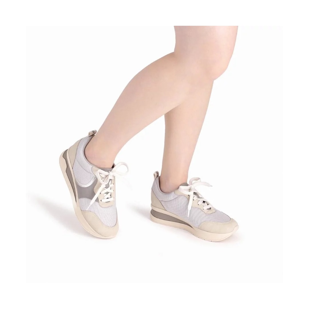 Tênis Piccadilly Casual Energy 996052 Off White/Cinza