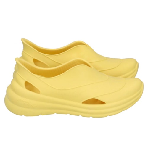 Detalhe - Tênis Piccadilly Marshmallow C230047 Amarelo Neon