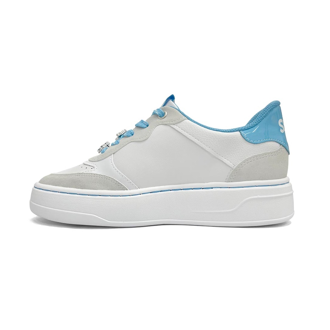 Tênis Piccadilly Smurfs Feminino Casual 924001 Branco Neve