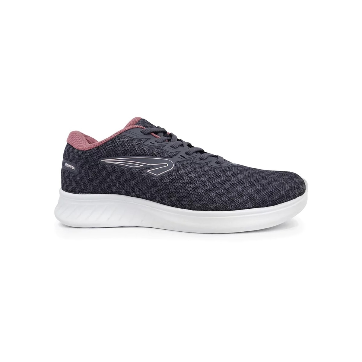Tênis Rainha Feminino Blink Ii Ra00153 Chumbo/Rosa Tênis Rainha Feminino Blink Ii Ra00153 Chumbo/Rosa