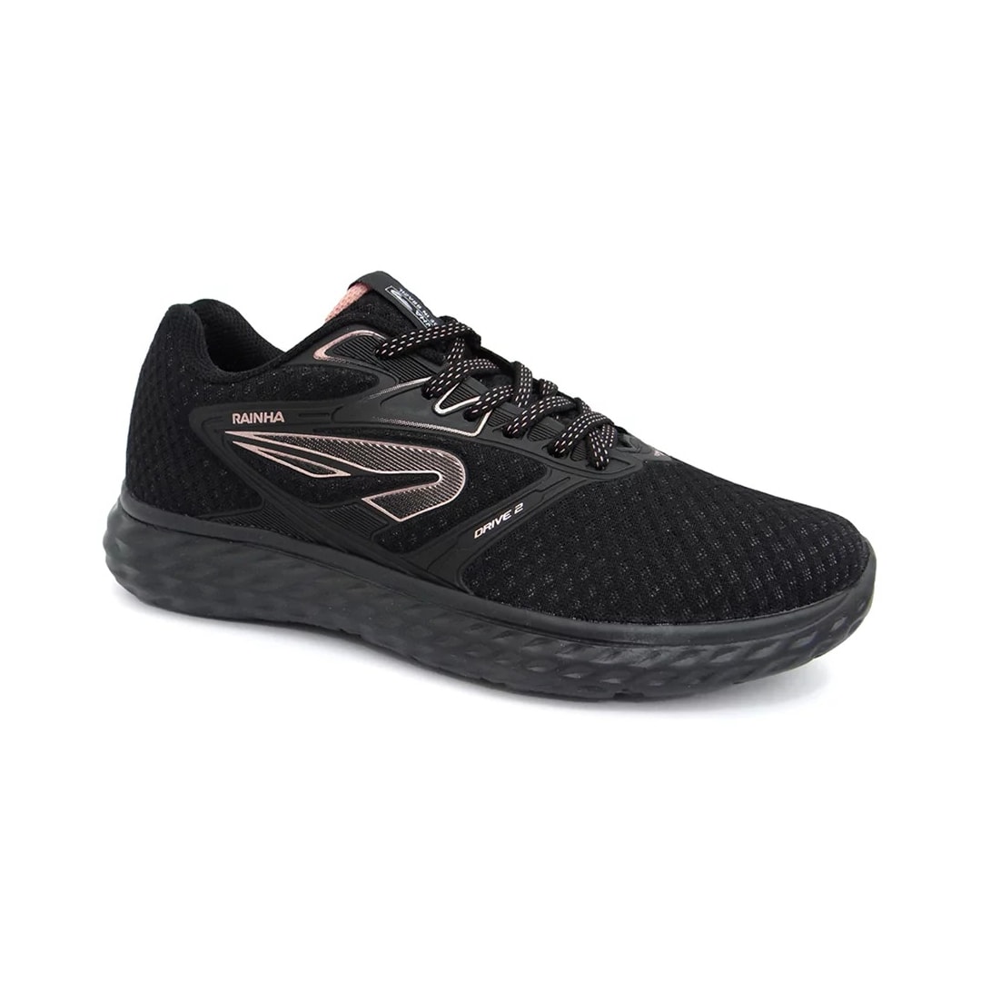 Tênis Rainha Feminino Drive Ii Ra0151 Preto/Rosa Tênis Rainha Feminino Drive Ii Ra0151 Preto/Rosa