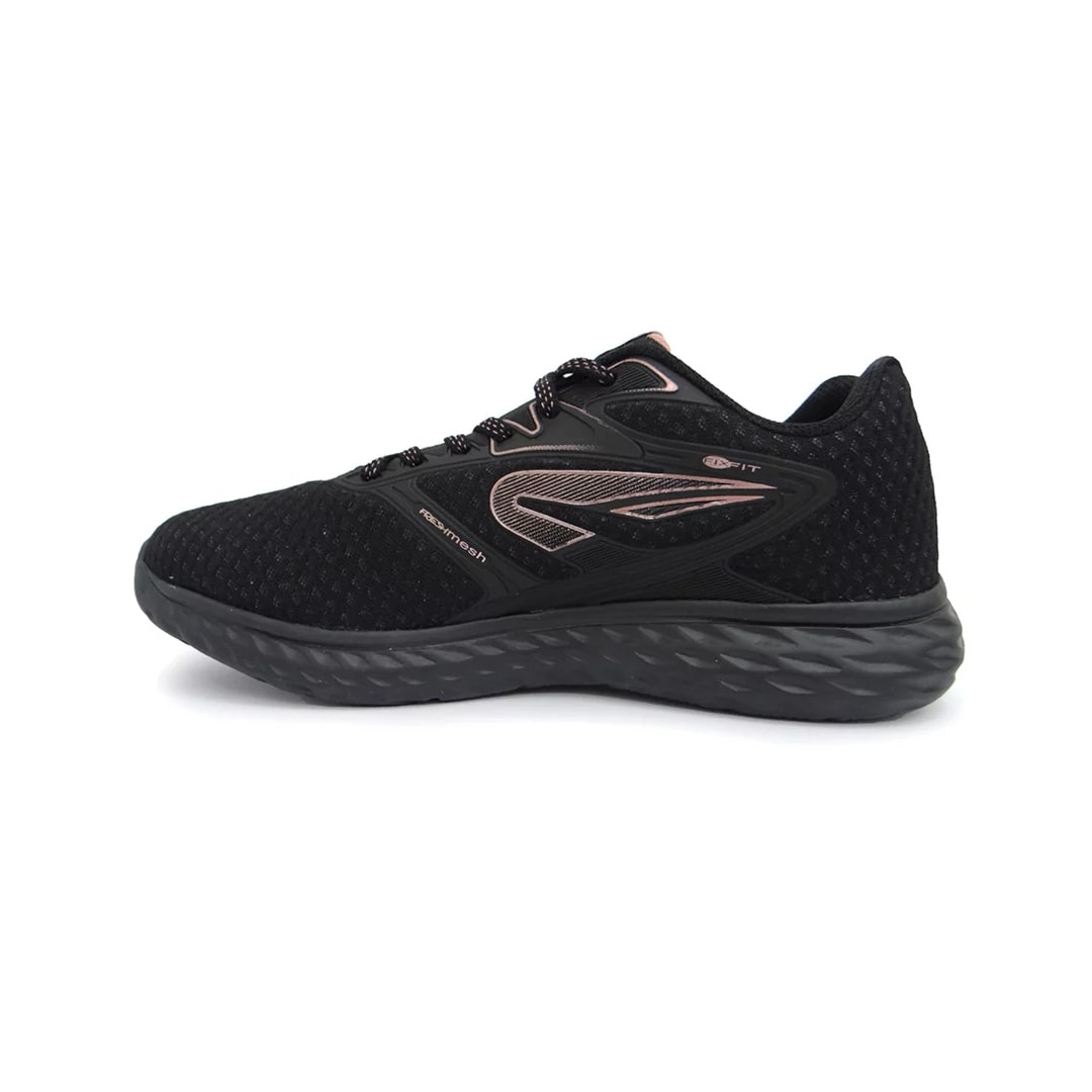 Tênis Rainha Feminino Drive Ii Ra0151 Preto/Rosa
