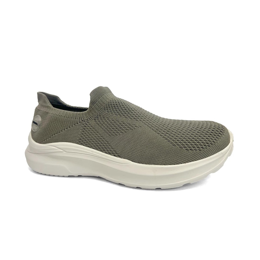 Tênis Rainha Masculino Esporte Slip-On Relax Cinza