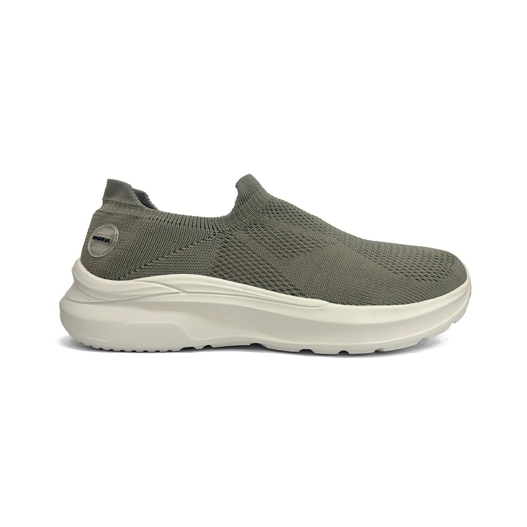 Tênis Rainha Masculino Esporte Slip-On Relax Cinza