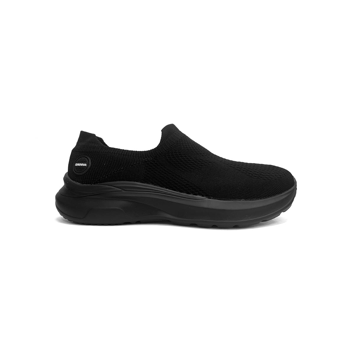Tênis Rainha Masculino Esporte Slip-On Relax Preto Tênis Rainha Masculino Esporte Slip-On Relax Preto