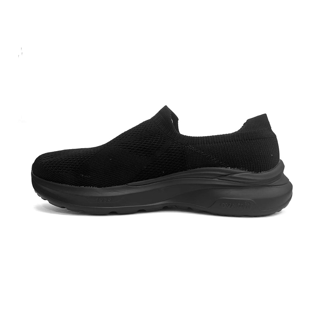 Tênis Rainha Masculino Esporte Slip-On Relax Preto