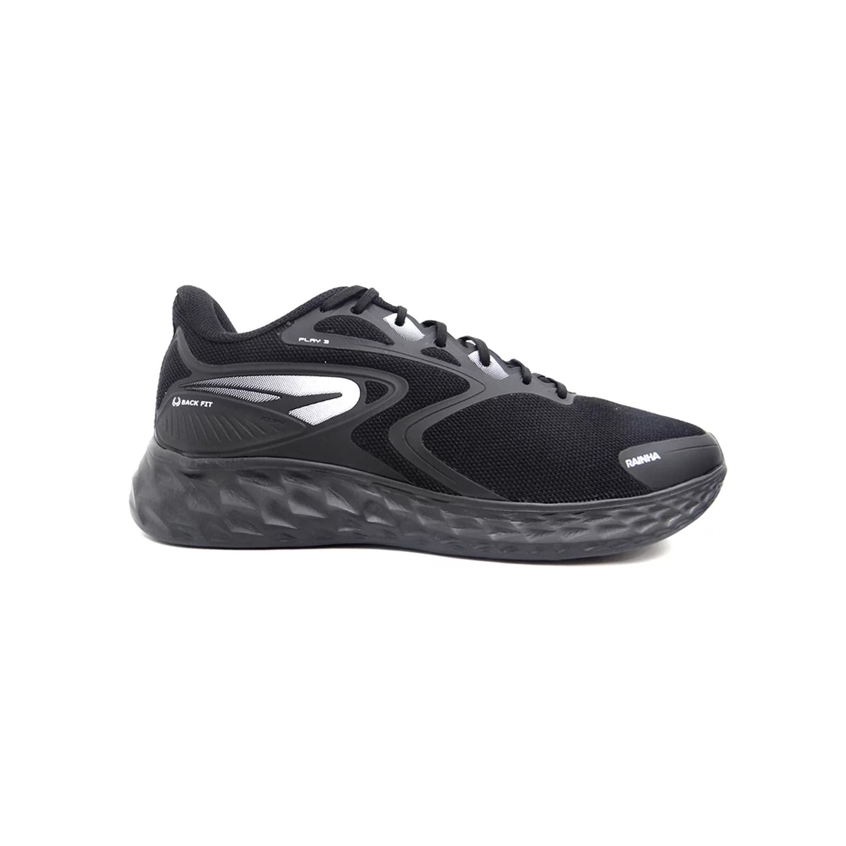 Tênis Rainha Masculino Play Iii Preto/Cinza Tênis Rainha Masculino Play Iii Preto/Cinza