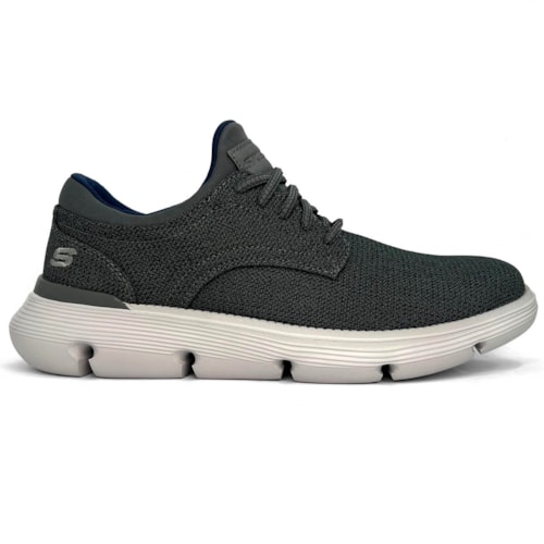 Detalhe - Tênis Skechers Esporte Garza-Reardon 204907/Char Carvao
