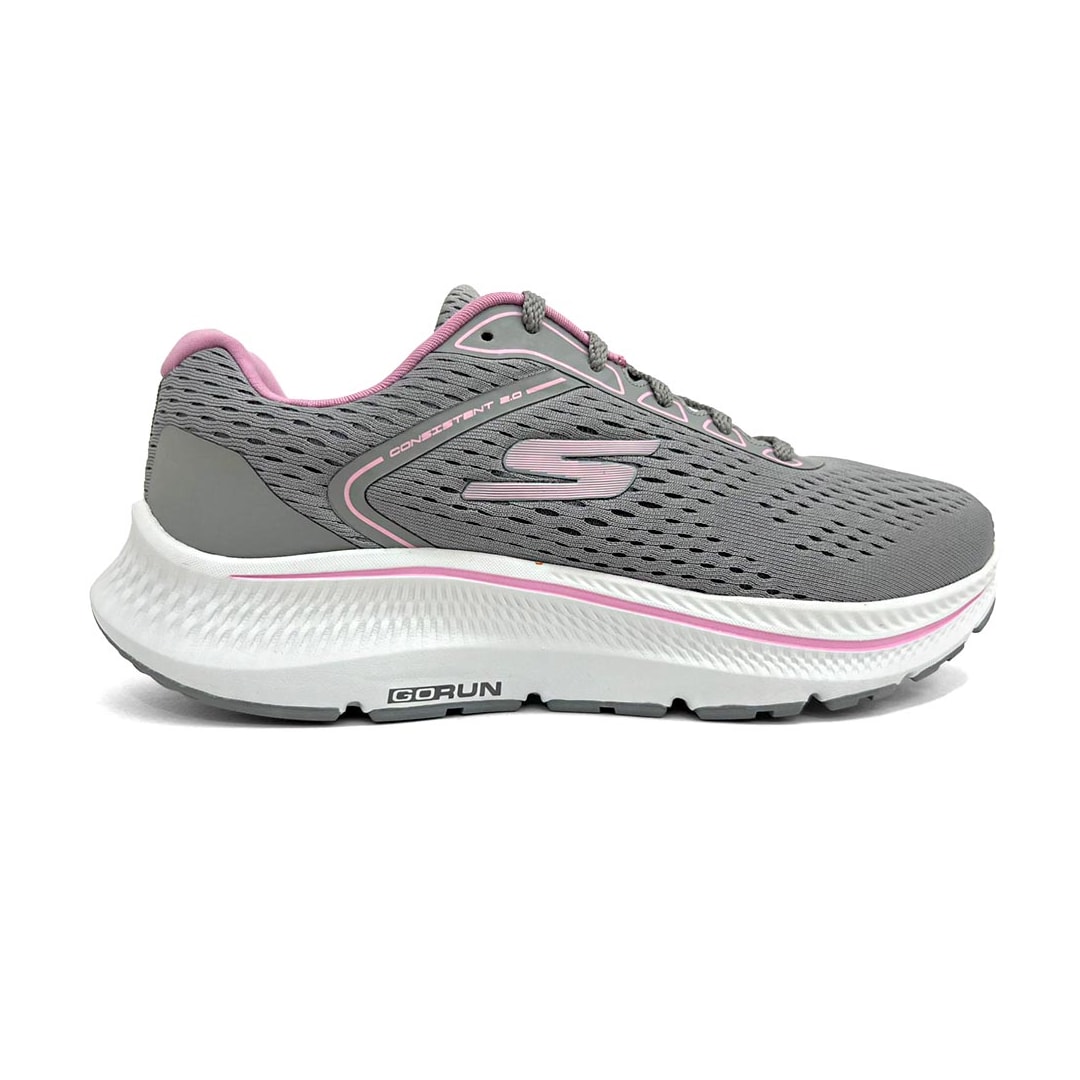 Tênis Skechers Esporte Go Run Consistent 2.0 128607Br/Gypk Cinza