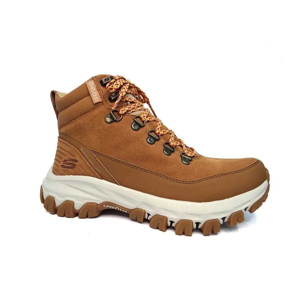 Tênis Skechers Feminino Edgemont High Profile Impermeável Castanho