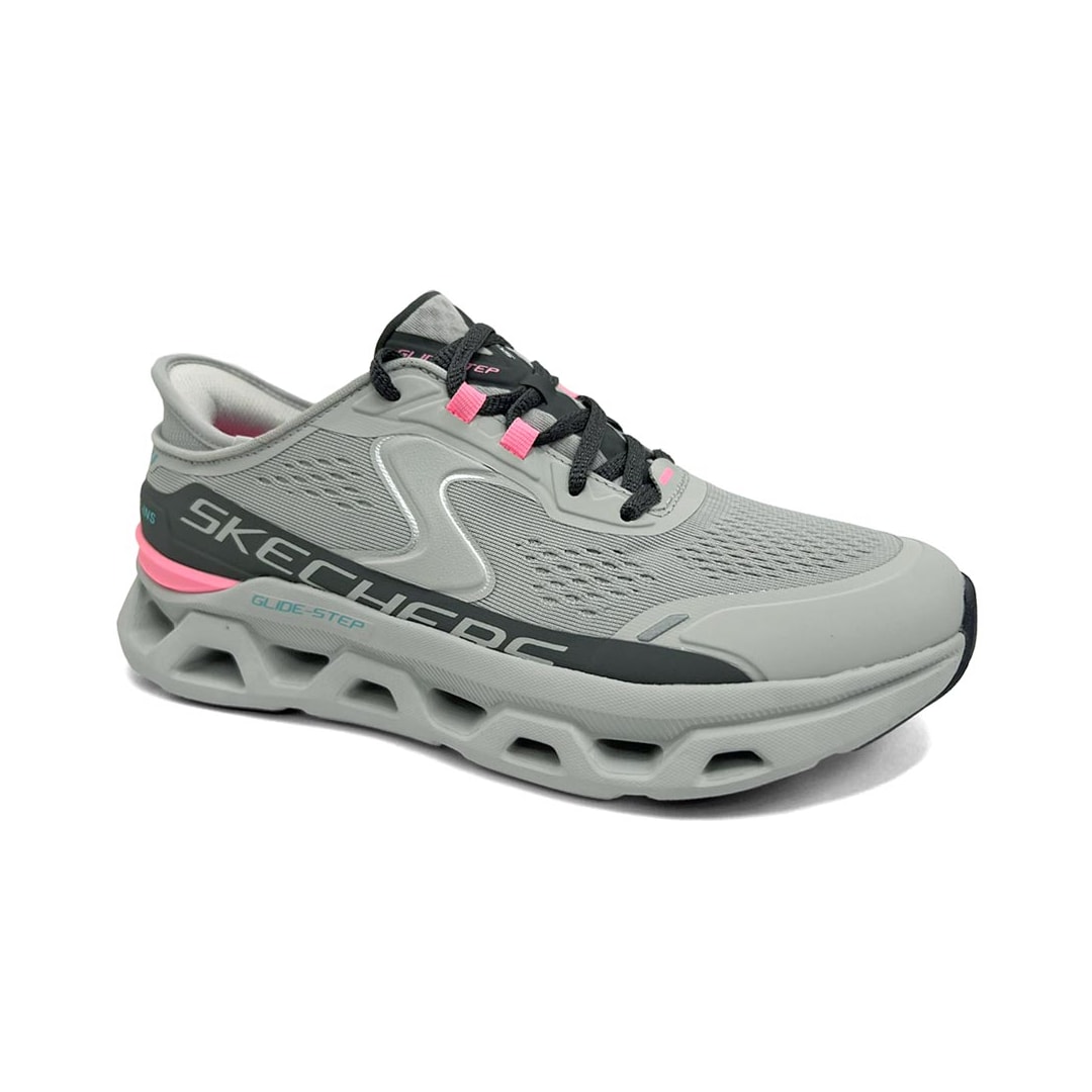 Tênis Skechers Feminino Glide-Step Altus 150510 Cinza/Rosa