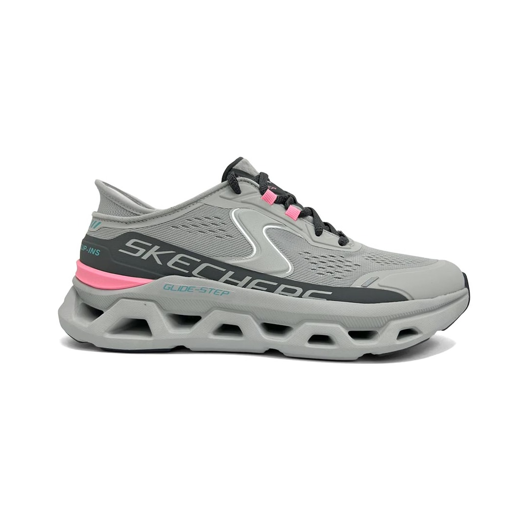 Tênis Skechers Feminino Glide-Step Altus 150510 Cinza/Rosa