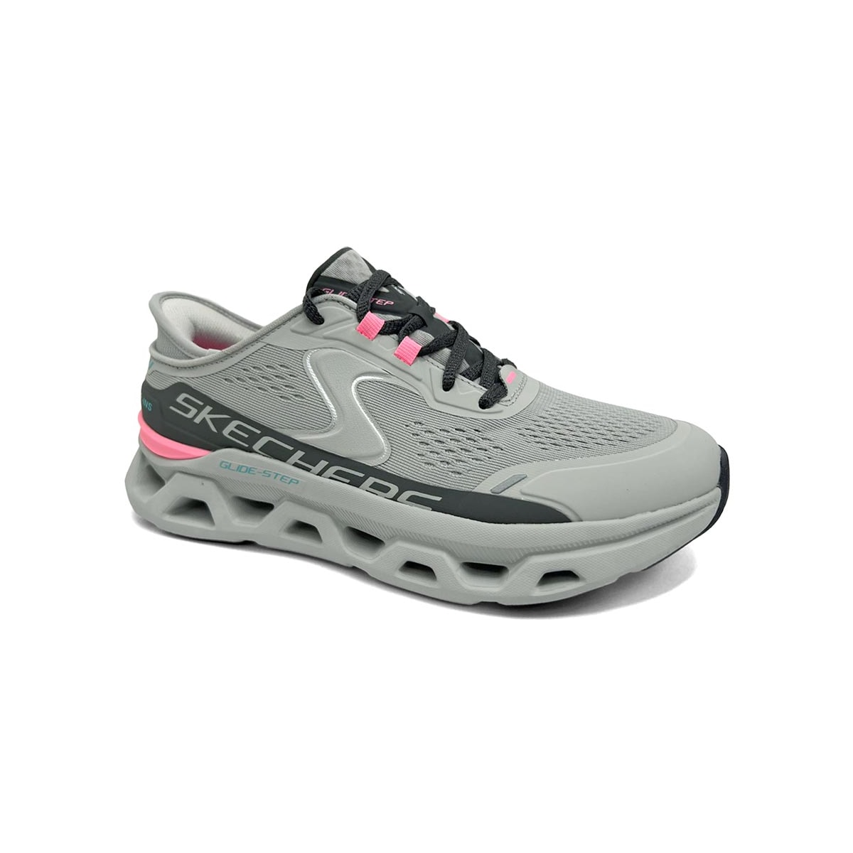 Tênis Skechers Feminino Glide-Step Altus 150510 Cinza/Rosa