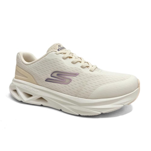 Tênis Skechers Feminino Glide-Step Vortex 129826 Natural