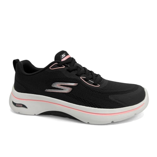 Tênis Skechers Feminino Go Walk Arch Fit 2.0 Cassy Preto