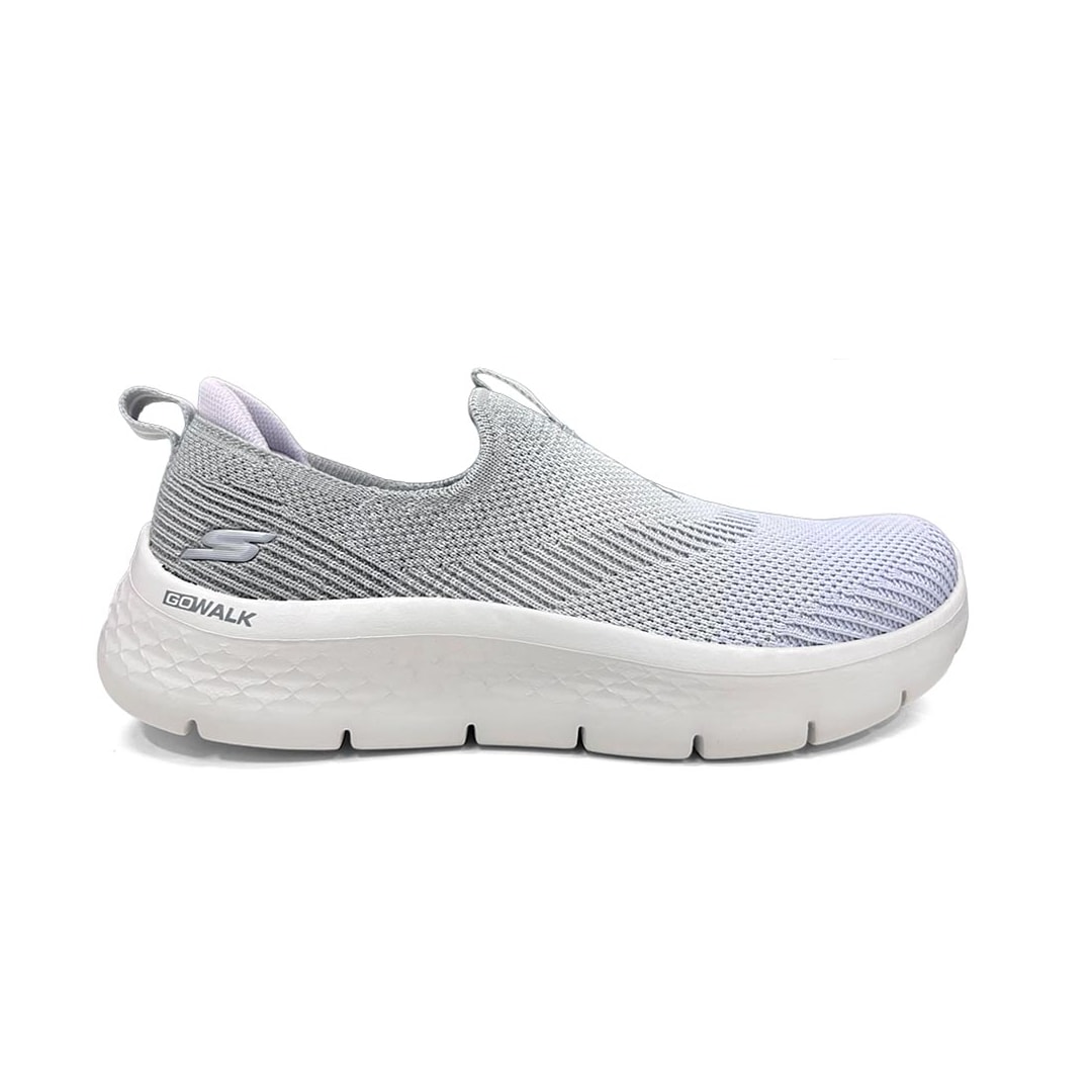 Tênis Skechers Feminino Go Walk Flex 124827 Cinza/Lavanda