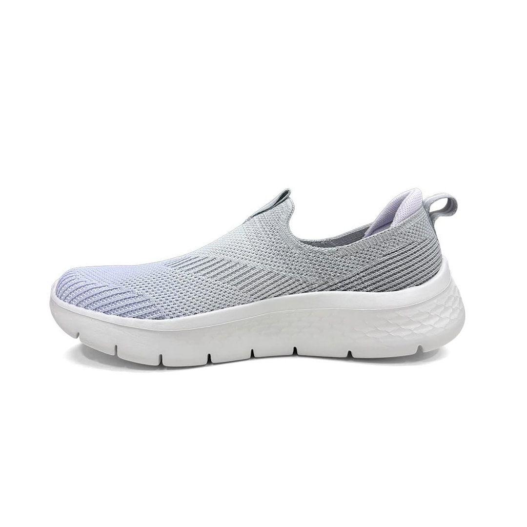 Tênis Skechers Feminino Go Walk Flex 124827 Cinza/Lavanda
