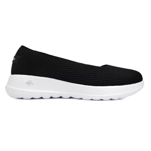 Tênis Skechers Feminino Go Walk Joy 896252 Preto/Branco