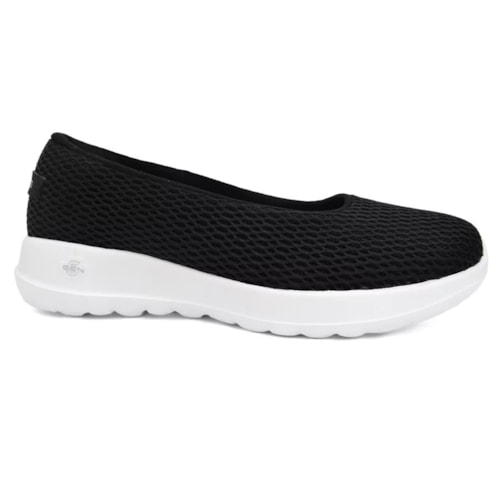 Tênis Skechers Feminino Go Walk Joy 896252 Preto/Branco