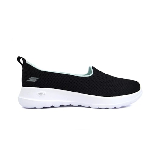 Tenis Skechers Feminino Go Walk Joy 896252 Preto/Ciano