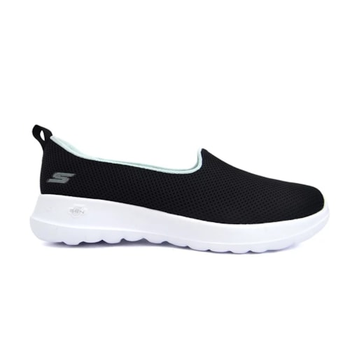 Tenis Skechers Feminino Go Walk Joy 896252 Preto/Ciano