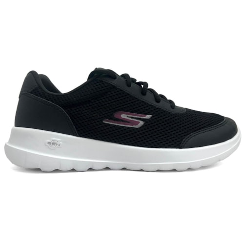 Tenis Skechers Feminino Go Walk Joy Magnectic Preto/Rosa