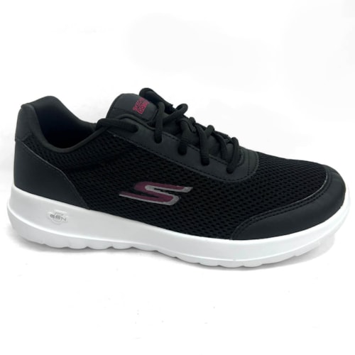 Tênis Skechers Feminino Go Walk Joy Magnectic Preto/Rosa