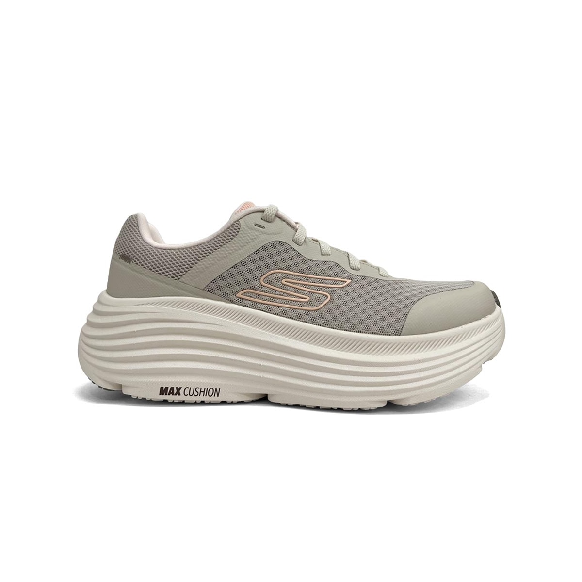 Tênis Skechers Feminino Max Cushioning 129470 Natural Tênis Skechers Feminino Max Cushioning 129470 Natural