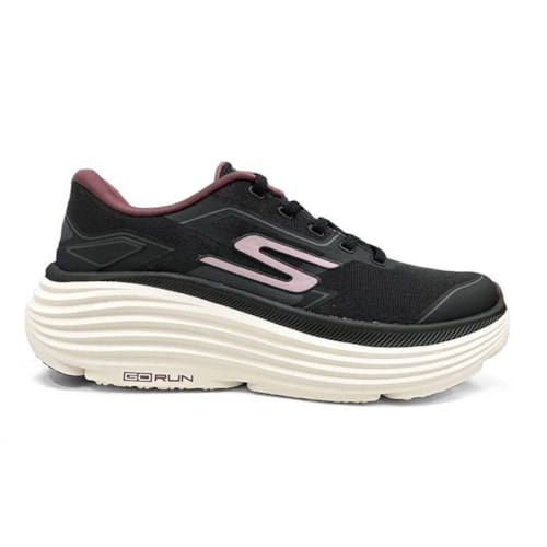 Detalhe - Tênis Skechers Feminino Max Cushioning Endeavour129493 Preto